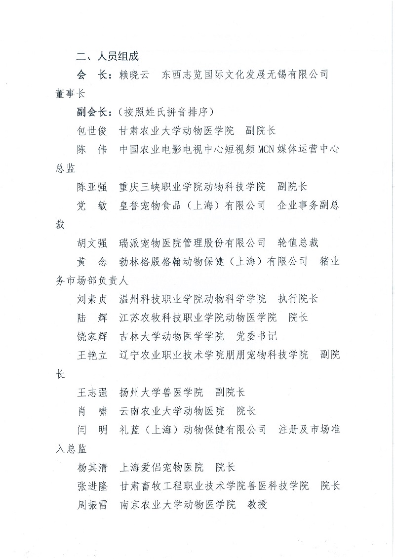 协（办）字[2022]54号——关于成立中国兽医协会兽医文化分会的通知(1)_页面_2.jpg